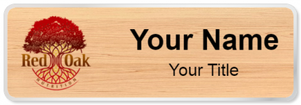Custom name badges for Red Oak Nutrition