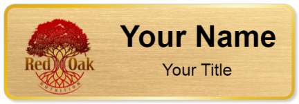 Custom name badges for Red Oak Nutrition