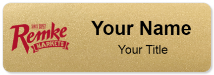 Custom name badges for Remke Markets