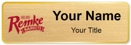 Custom name badges for Remke Markets