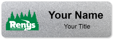 Custom name badges for Renys A Maine Adventure