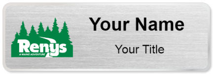 Custom name badges for Renys A Maine Adventure