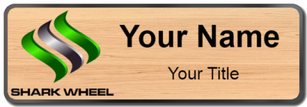 Custom name badges for Shark Wheel