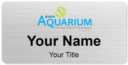 Custom name badges for Birch Aquarium
