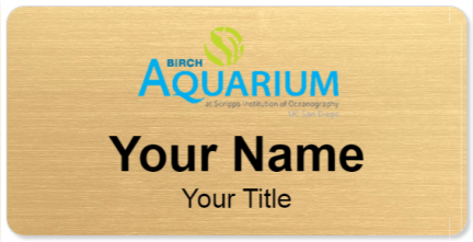 Custom name badges for Birch Aquarium