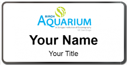 Custom name badges for Birch Aquarium