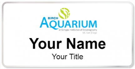 Custom name badges for Birch Aquarium
