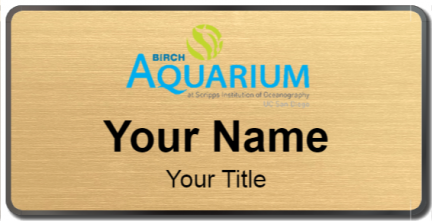 Custom name badges for Birch Aquarium