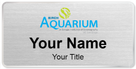 Custom name badges for Birch Aquarium