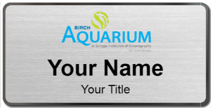 Custom name badges for Birch Aquarium