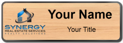 Custom name badges for Synergy Real Estate Services