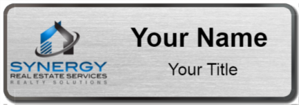 Custom name badges for Synergy Real Estate Services