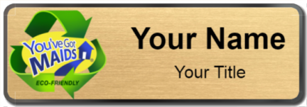 Custom name badges for Youve Got Maids