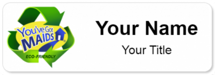 Custom name badges for Youve Got Maids