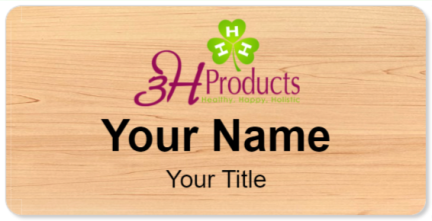 Custom name badges for 3H Products