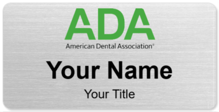 Custom name badges for ADA American Dental Association
