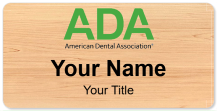 Custom name badges for ADA American Dental Association