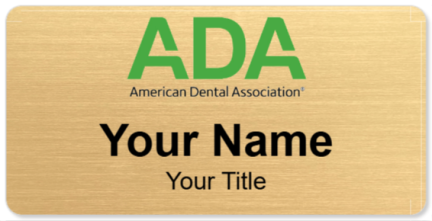 Custom name badges for ADA American Dental Association