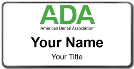 Custom name badges for ADA American Dental Association