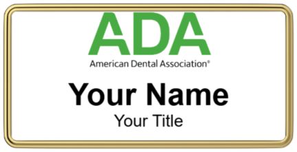 Custom name badges for ADA American Dental Association