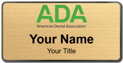 Custom name badges for ADA American Dental Association