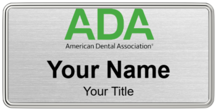 Custom name badges for ADA American Dental Association