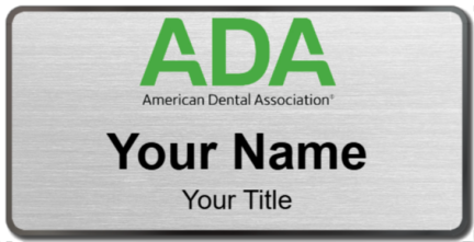 Custom name badges for ADA American Dental Association