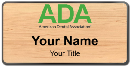 Custom name badges for ADA American Dental Association