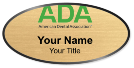 Custom name badges for ADA American Dental Association