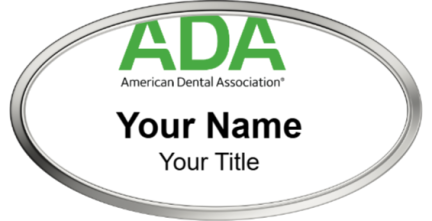 Custom name badges for ADA American Dental Association