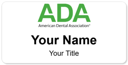 Custom name badges for ADA American Dental Association