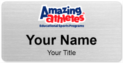 Custom name badges for Amazing Athletes
