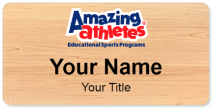 Custom name badges for Amazing Athletes