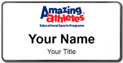 Custom name badges for Amazing Athletes