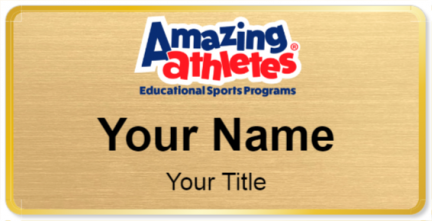 Custom name badges for Amazing Athletes