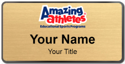 Custom name badges for Amazing Athletes