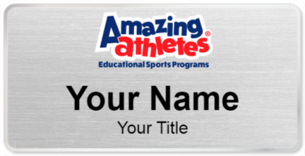 Custom name badges for Amazing Athletes
