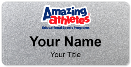 Custom name badges for Amazing Athletes