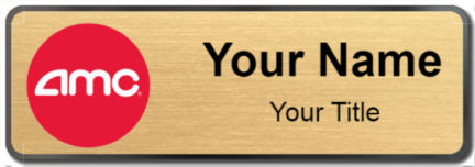 Custom name badges for AMC Movie Theaters