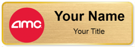 Custom name badges for AMC Movie Theaters