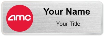 Custom name badges for AMC Movie Theaters