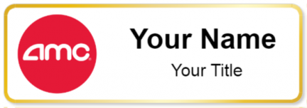 Custom name badges for AMC Movie Theaters