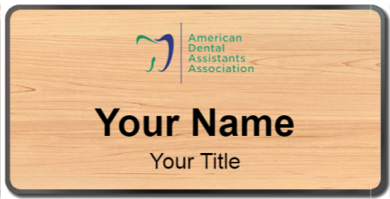 Custom name badges for American Dental Assistants Association