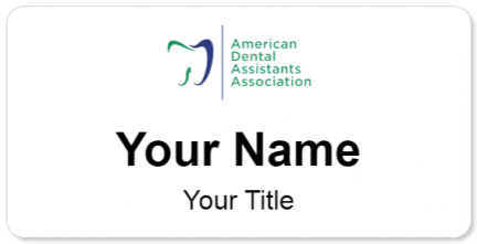 Custom name badges for American Dental Assistants Association