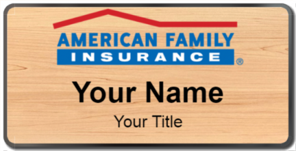 Custom name badges for American Family Insurance