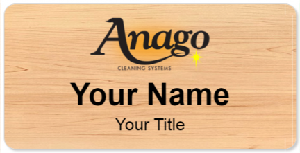 Custom name badges for Anago Cleaning Systems