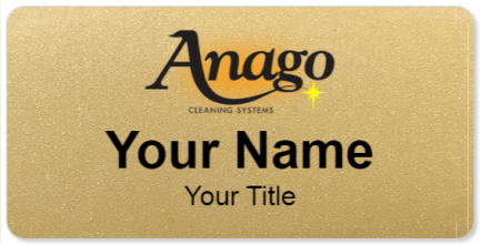 Custom name badges for Anago Cleaning Systems