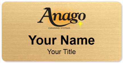Custom name badges for Anago Cleaning Systems