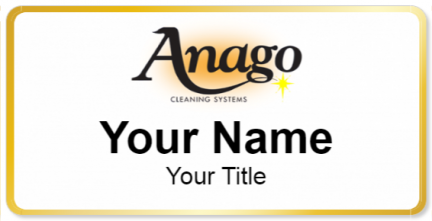 Custom name badges for Anago Cleaning Systems