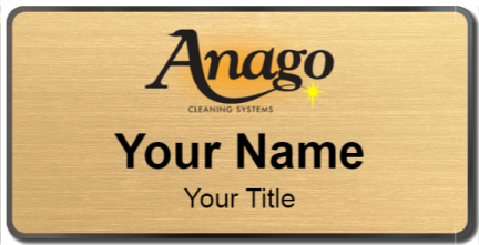 Custom name badges for Anago Cleaning Systems
